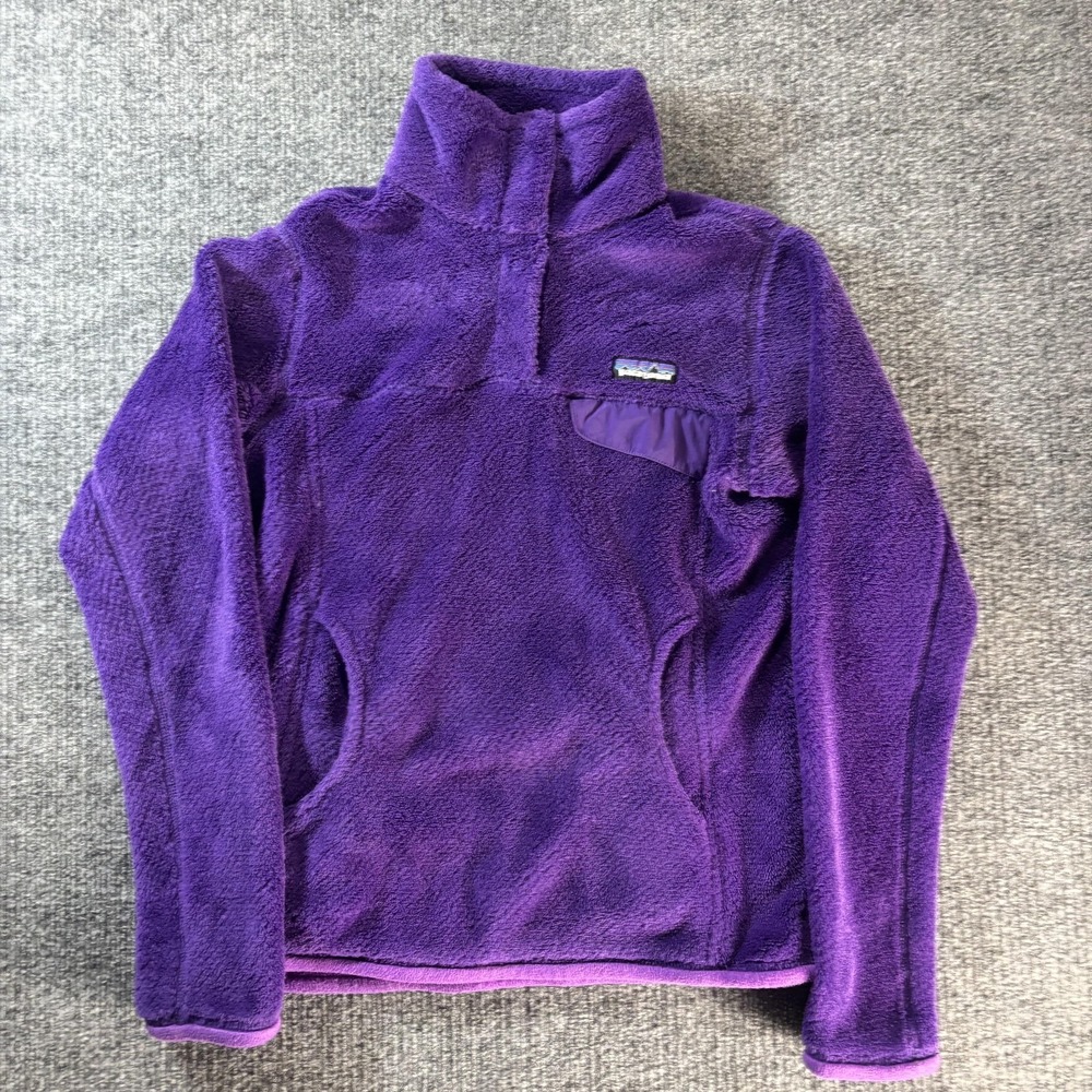 Patagonia Jacket Womens XS Purple Re-Tool Snap-T Fleece Pullover Hiking